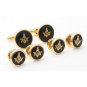 Masonic Logo Cufflinks and Stud Set Masonic Logo Cufflinks and Stud Set